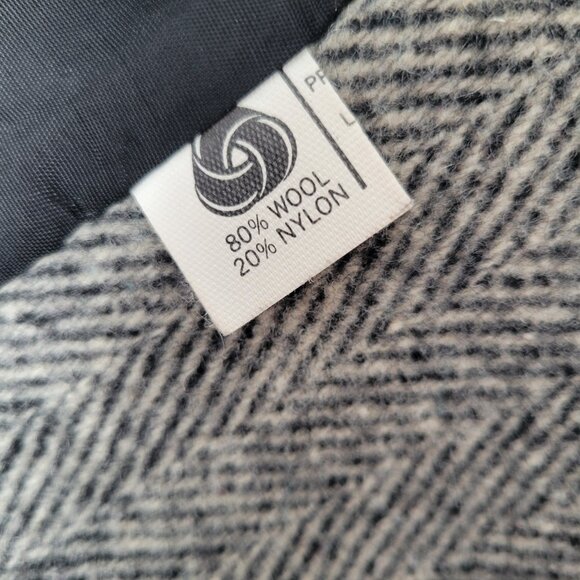 Vintage Stephanie Mathews Gray Wool Jacket Women’s L Button Double Breasted USA - Picture 4 of 6